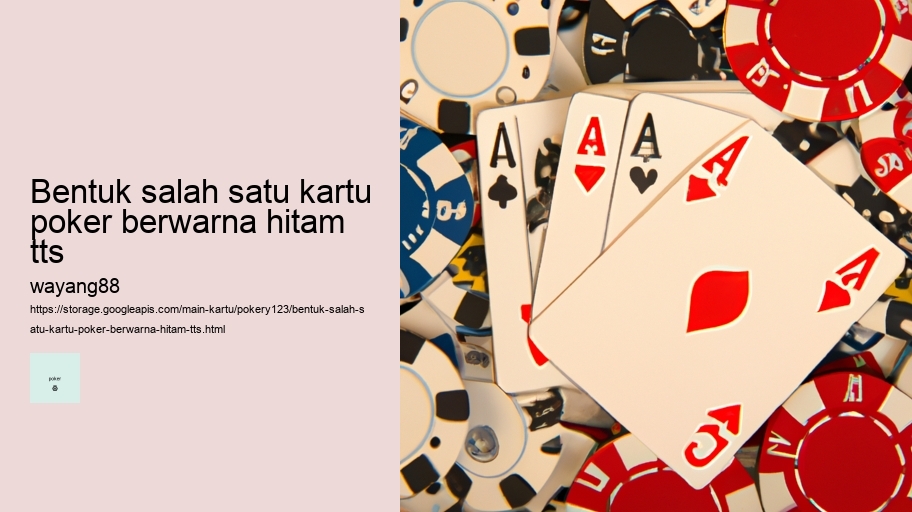 bentuk salah satu kartu poker berwarna hitam tts