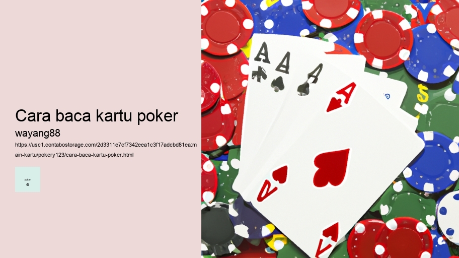 cara baca kartu poker