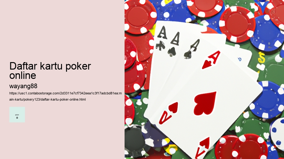 daftar kartu poker online