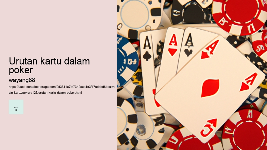 urutan kartu dalam poker